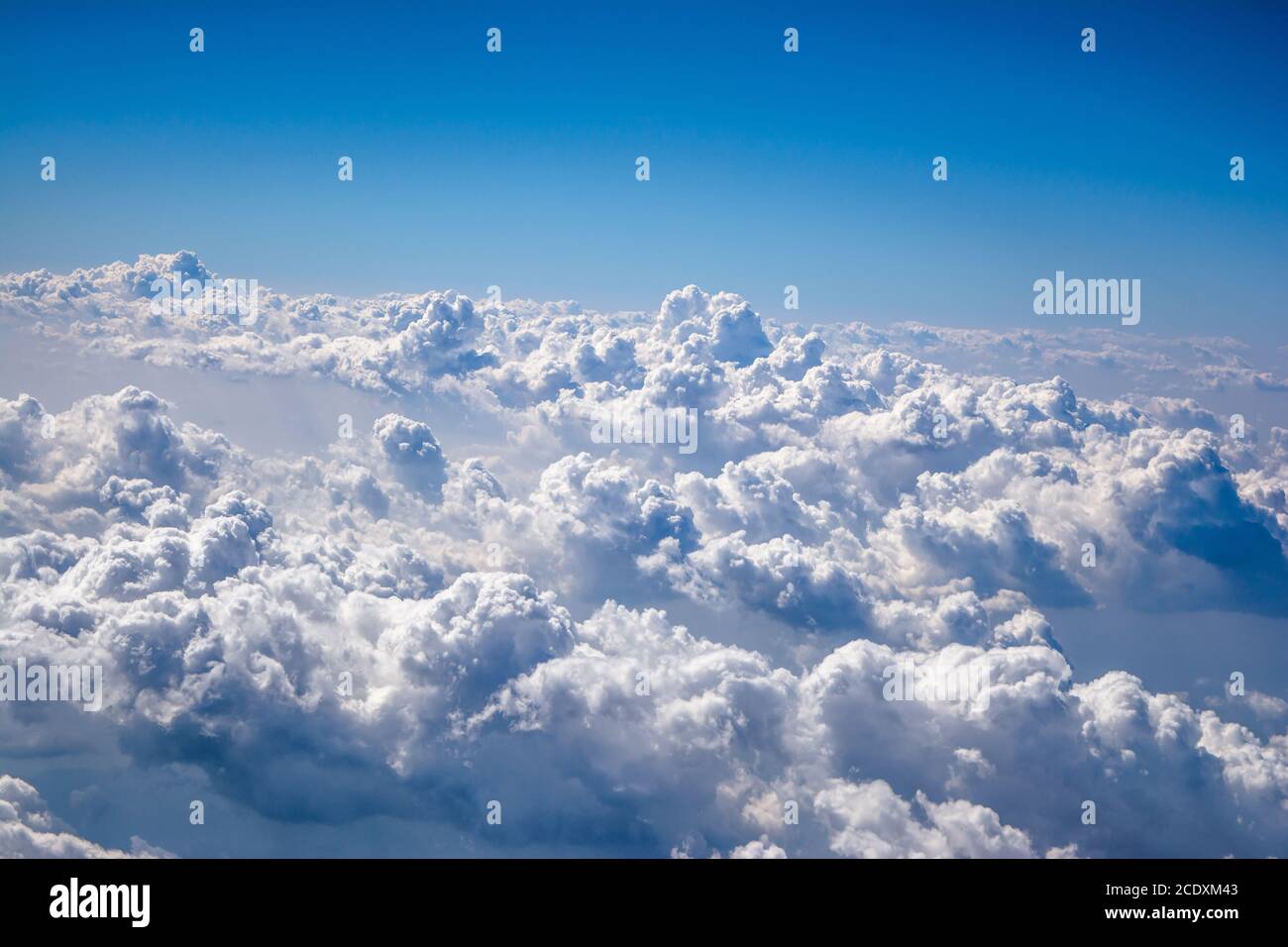 Wonderful clouds as observed from aircraft. aerial view Stock Photo - Alamy