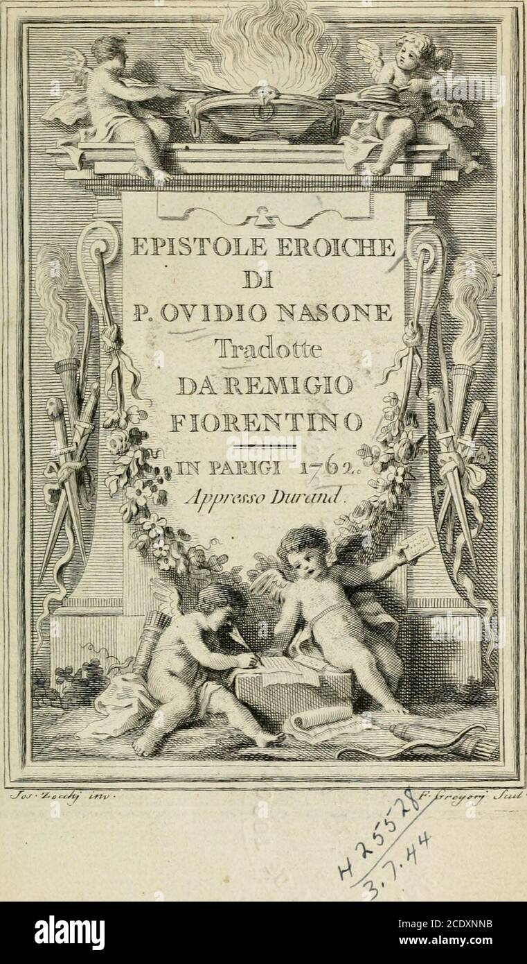 Epistole eroiche di P. Ovidio Nasone, 1762, Paris, France, xii