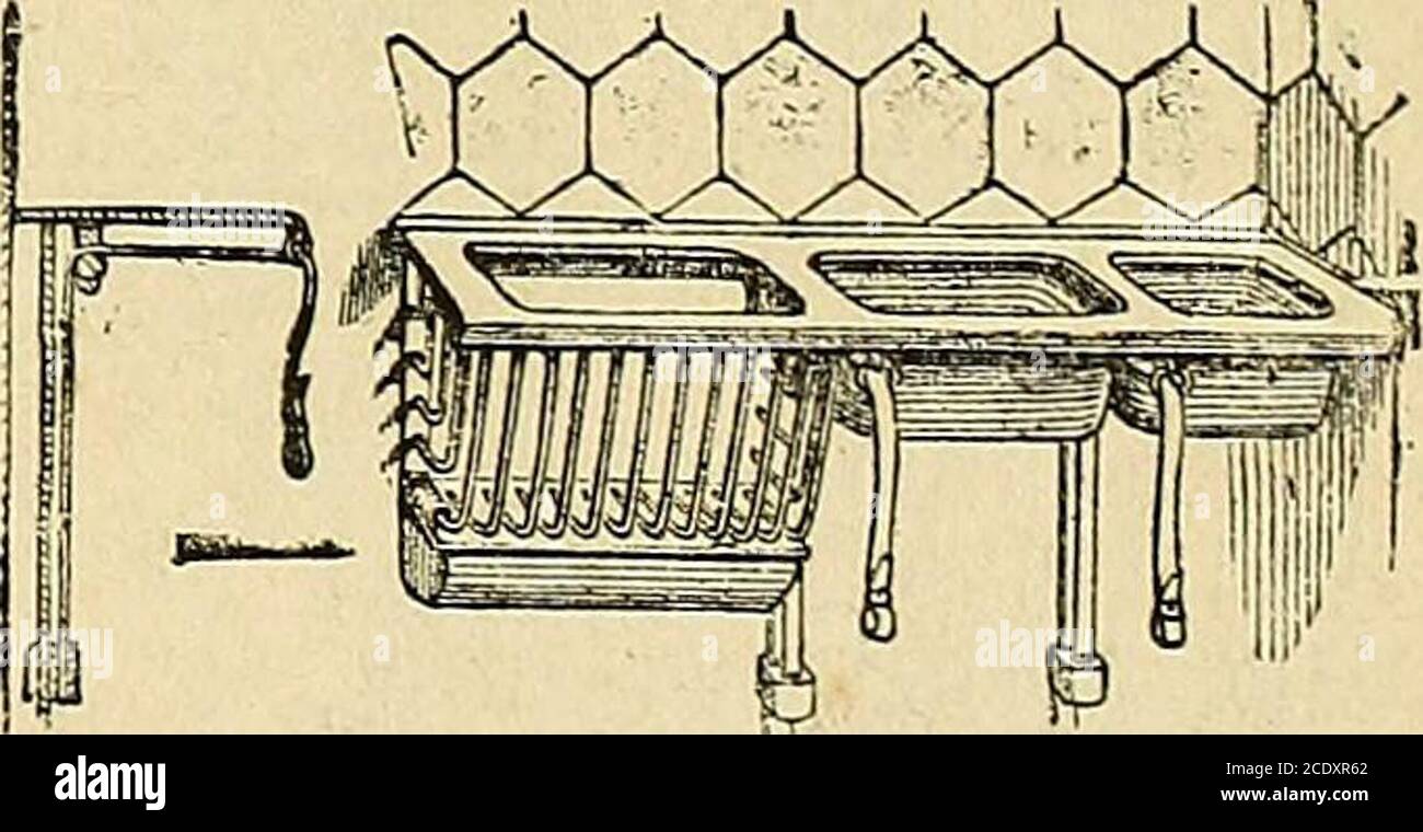 . The Gardeners' Chronicle and Agricultural Gazette . SAYNOR and COOKES warranted PRIZEPRUNING and BUDDING KNIVES, SCISSORS, fee-Sold by all respectable Nurserymen and Seed Merchants inthe tliT-ee Kingdoms. poTTAMs Patent inventions foe stable W REQUISITES, awarded a Prize at the Paris Exhibition^and patronised by the English and French Governments.. COTTAMand COMPANY, of Winsley Street, are the original-inventors of the PATENT ENAMELLED MANGER, WaterTrough, and Wrought Iron Rack, united to an iron top-plate,and forming one complete and useful fixture, having Cottamspatent noiseless halter gui Stock Photo