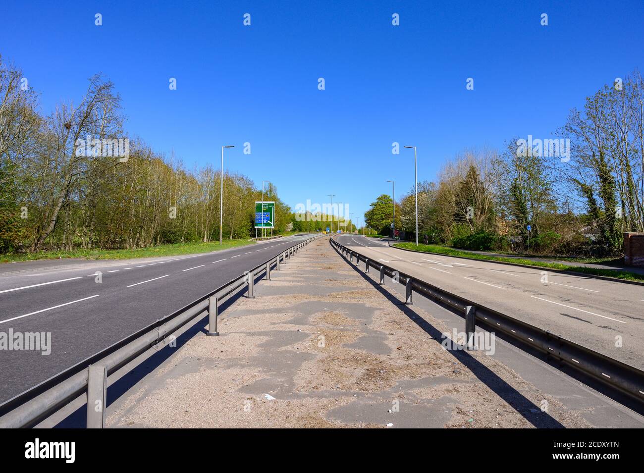 East Lancs Road, A580, during Lockdown Stock Photo Alamy