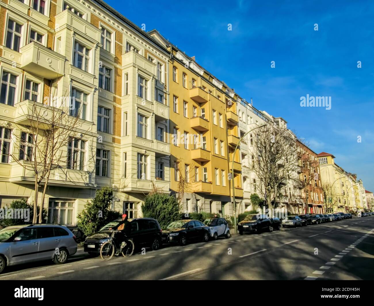 street at friedrichshain in berlin prenzlauer berg, germany Stock Photo