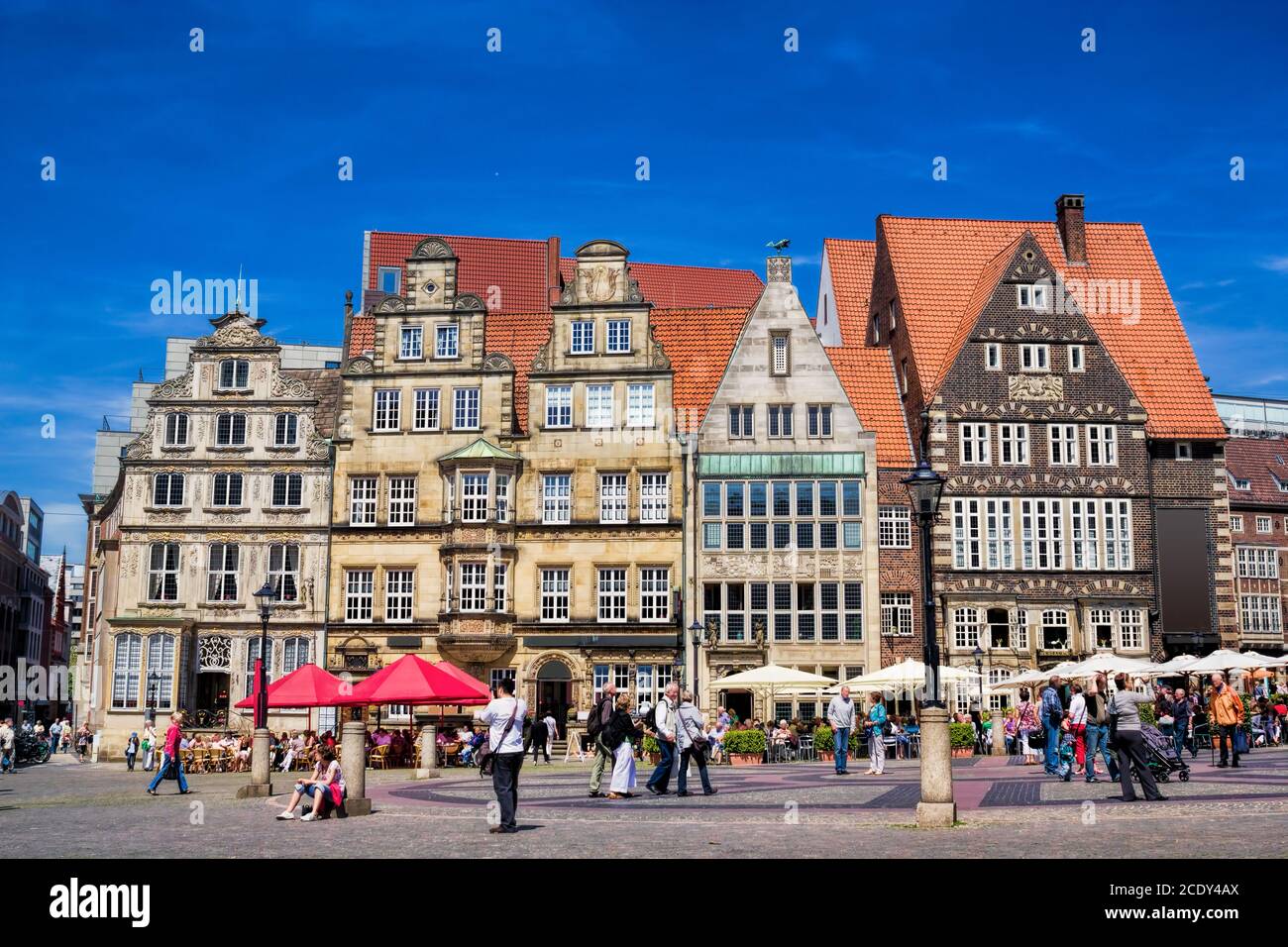 Historical market square in Bremen, Germany Stock Photo