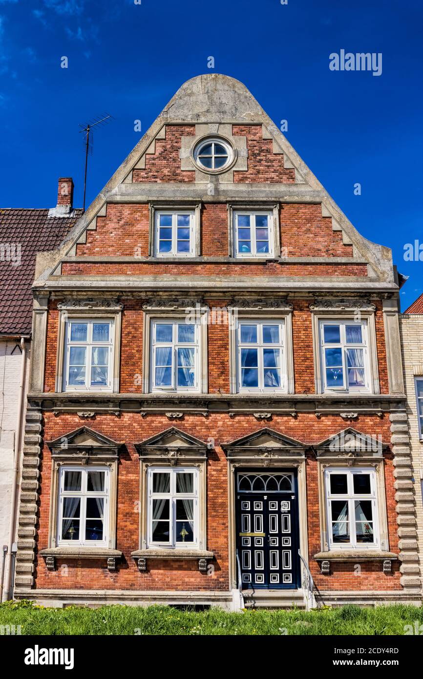 Old gable house in Glückstadt, Germany Stock Photo