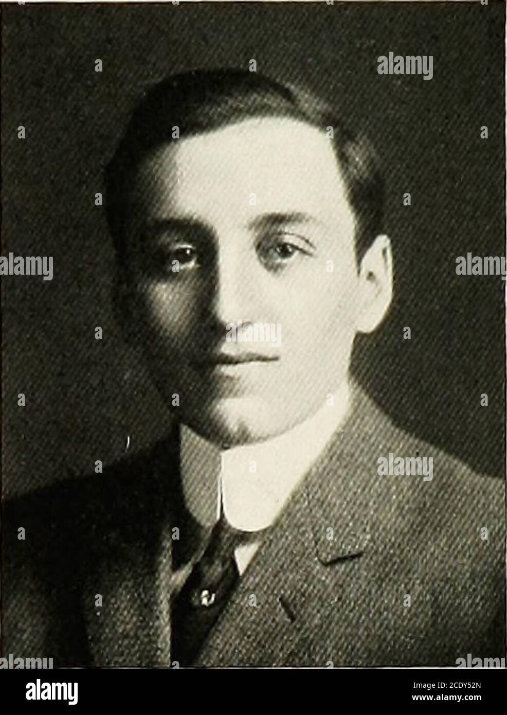 . History of the class of 1911 : Medical Department of Yale University . GEORGE FRANCIS CAHILL.—Ramonje. Born, January i, 1890,New Haven, Conn. Single. Present Illness.—Patient complains of lo,ss of strength and difficultyin running. He is a member of Phi Rho Sigma Fraternity ; Skull and SceptreSociety; Students Medical Association Yale University ; Class Book Com-mittee. Past History.—This patient prepared at the New Haven High Schooland the Yale Summer School. He has always roomed at home. Family History.—ITis father is Thomas J. Cahill, employed with theCandee Rubber Company. Physical Exami Stock Photo