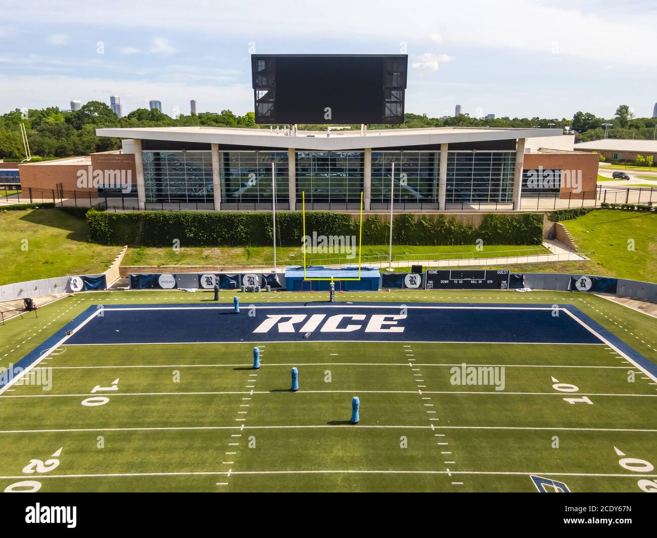 Aerial View of Rice Stadium in Houston, Texas Stock Photo Alamy