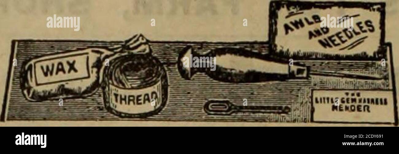 Stanley Mills Co Catalogue No 045 H3p H 3784 Farmers Sewing Outfit This Consists Of One Ball Of Best Linen Shoe Threadone Adjustable Awl Handle Three Different Kinds