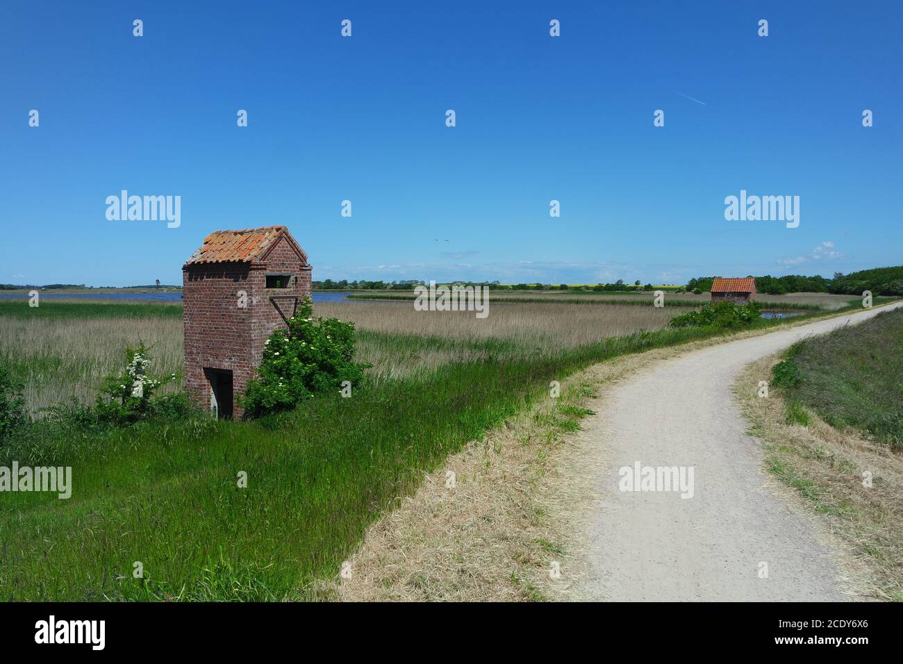 Dike, Fehmarn Island Stock Photo