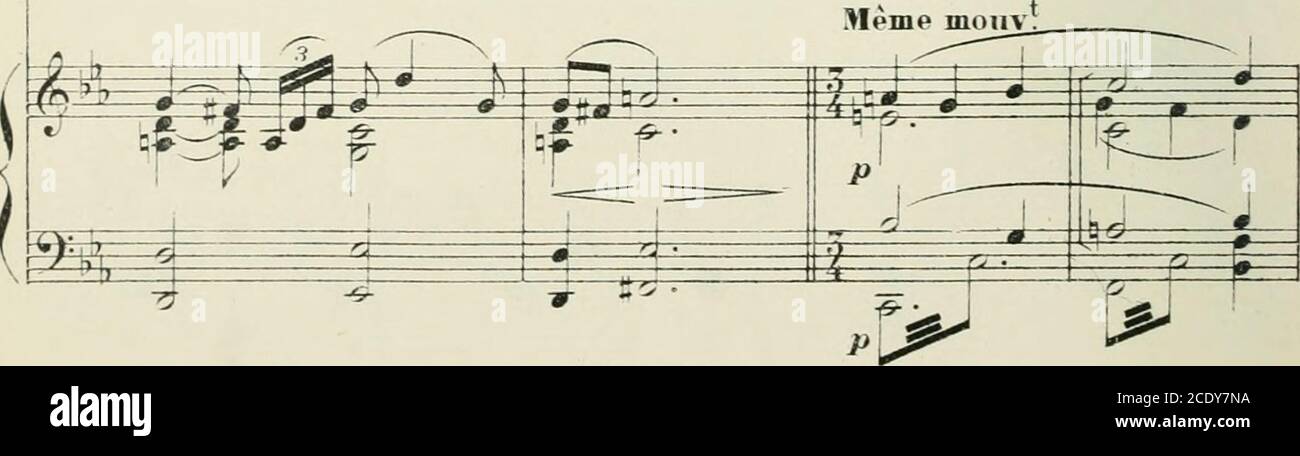 . Kermaria; idylle d'armorique en trois épisodes, précédée d'un prologue. Poème de P.B. Gheusi. Partition chant et piano réduite par l'auteur . 8^ h assa pp 226Ô XIV Un peu lent. £ ^iijU iJI^J ^^^ Nt vo-iiiu pas fa do . len . tp vic-ti - S -g^v- S rrrr ii^ 2. V V r-^ IN ( .vii.iiiii pas ta ri 1 P V V .n - tê vif-ti ^::;=^—J^l ^^T 4 In pou lent. ^ E ï ^^^E^ ss ^M s ^ l&gt;9 i&gt;Ième mouv. i -^^rp Fij JJt^^^+^F- ^ me^jou - et fra-gi-le de lenferj i K.^ ahTll  ^.r -7 nip, jou - irt fra-gi-|p de IVnfer;. Stock Photo