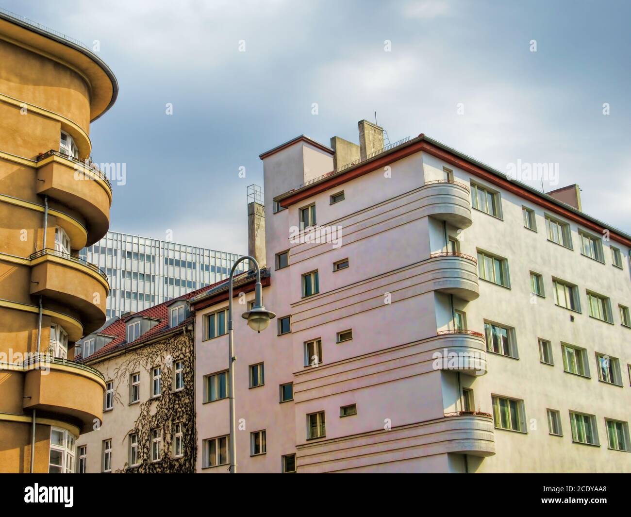 Contrasts of architecture in Berlin Mitte, Germany Stock Photo