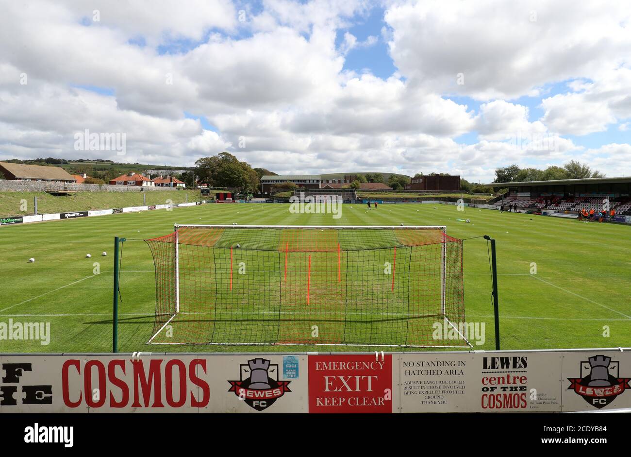 Pre season friendly match dripping pan stadium hires stock photography