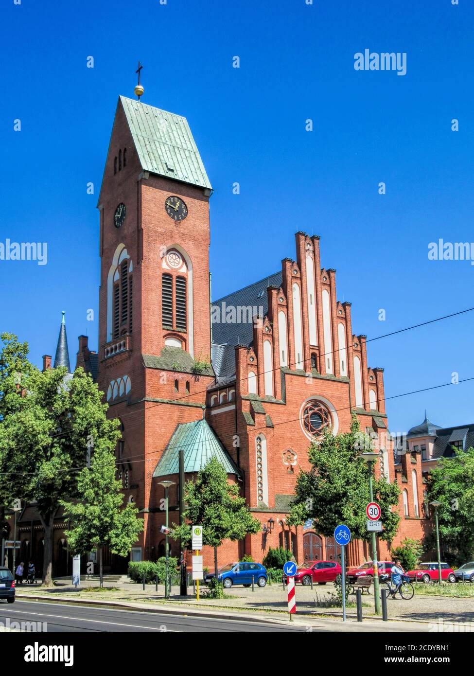 Berlin, Germany - Christophorus Church in Friedrichshagen Stock Photo