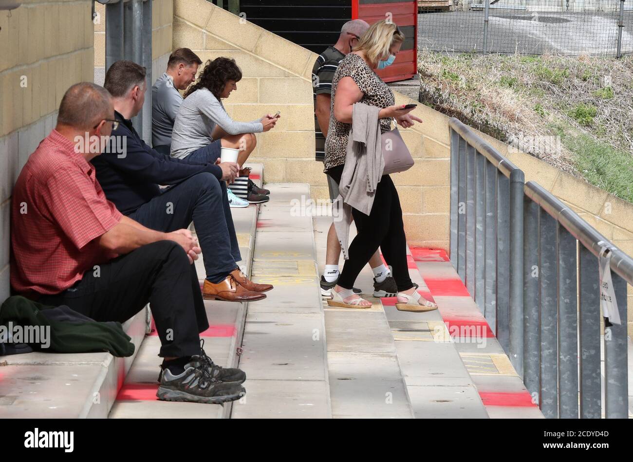 Pre season friendly match dripping pan stadium hires stock photography