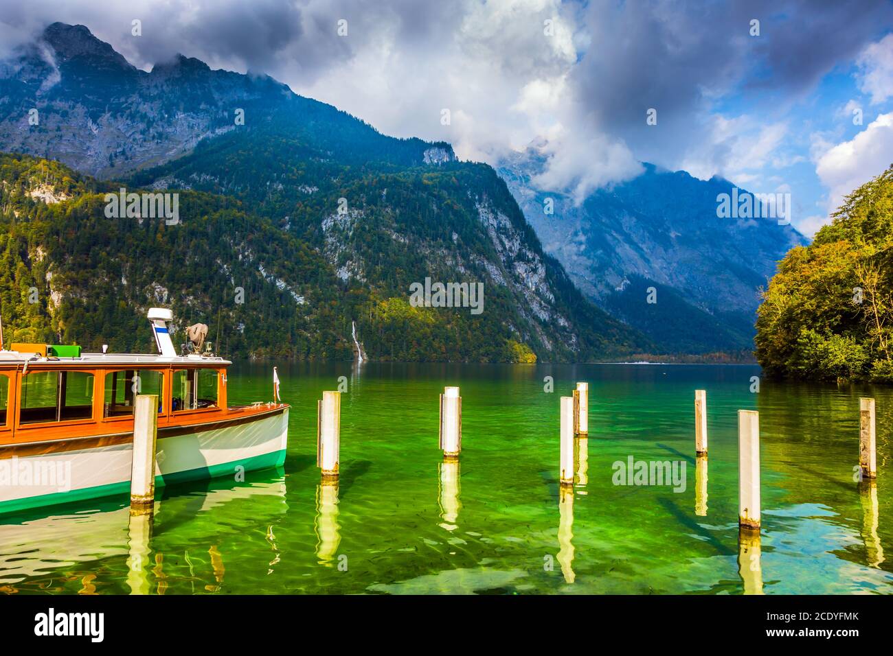 The lake tourist boat Stock Photo Alamy
