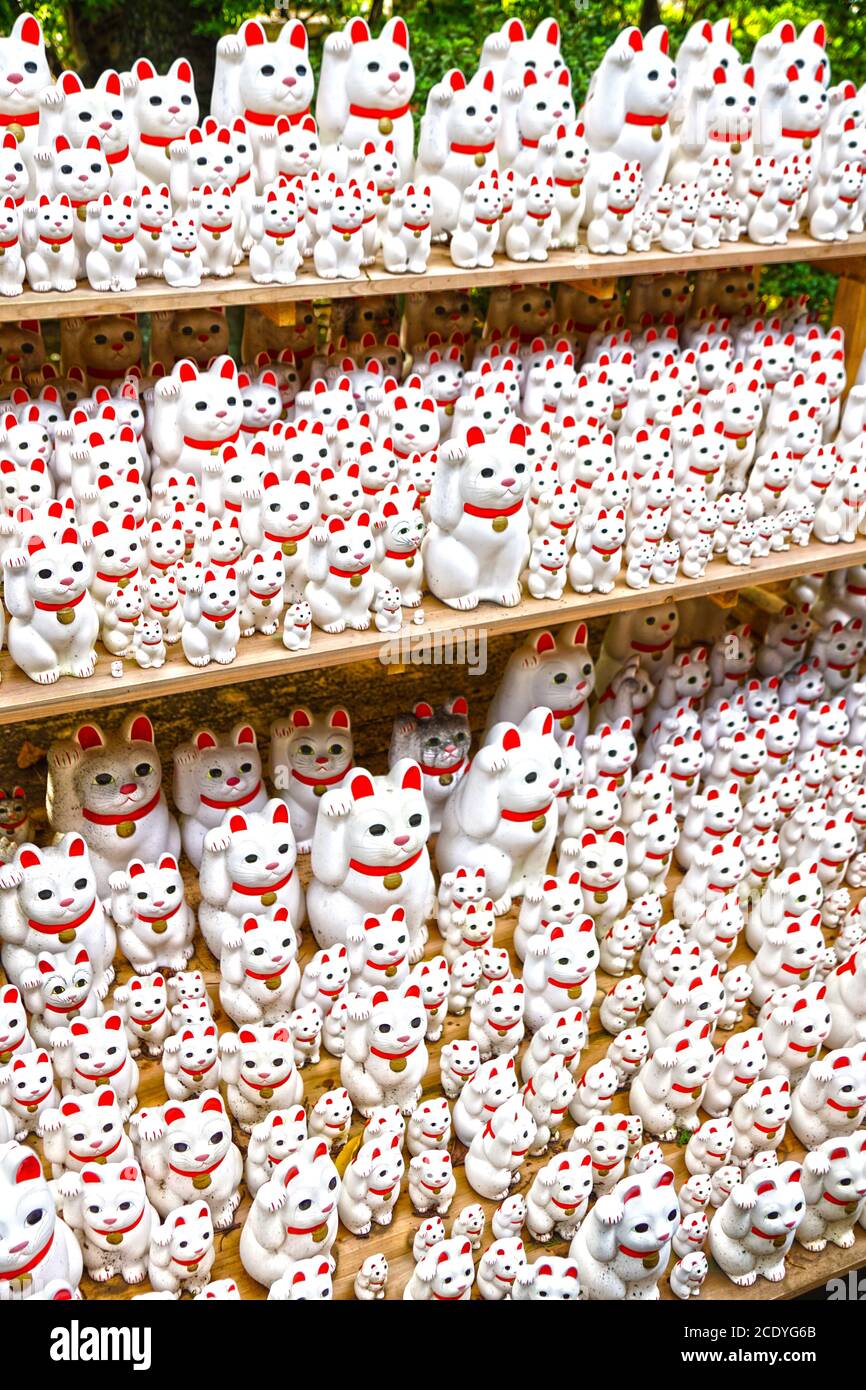 Beckoning (Gotokuji Setagaya-ku, Tokyo) Stock Photo