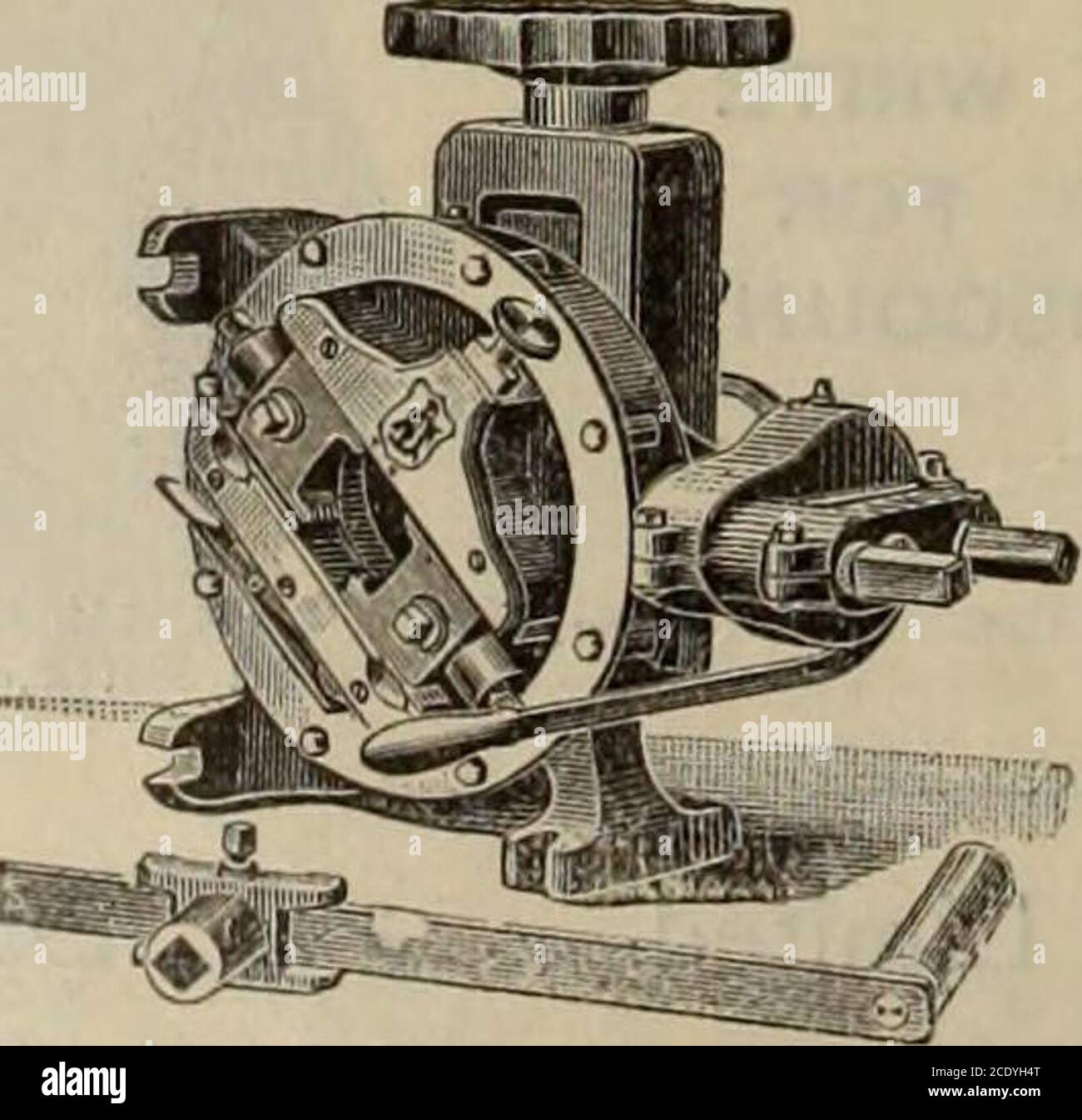 . Hardware merchandising January-June 1898 . Manufactured only by The Mica Boiler Covering Co., Ltd., also all kinds Mica Coverings for Boilers,Steam Pipes, Furnaces, etc. Office and Factory 9 Jordan St., TORONTO, CANADA. ARMSTRONG PIPE THREADING *ND CUTTINC-OFF MACHINES (Hand or Power) Armstrongs Adjustable Stocks and Dies,Vises (hinged), Wrenches, Pipe Cut-ters, Clamp Dogs, etc. 4 Our goods are of the highest grade, and are celebrated for theirtime and labor saving qualities, Send for catalogue.. New No. 0 Threading Machine. THE ARMSTRONG MFG. CO. New York Office . 139 Centre Street Bridgepo Stock Photo