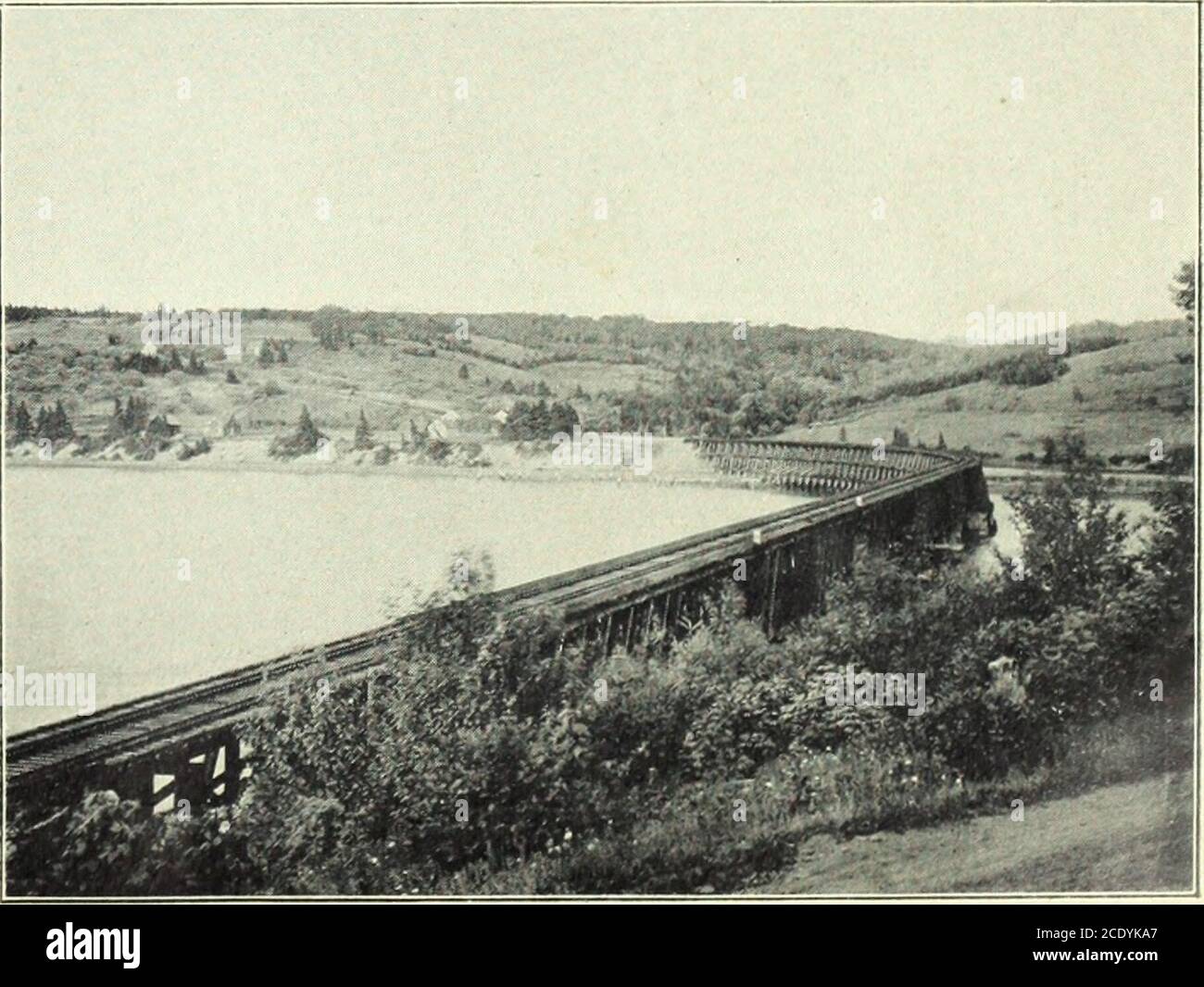 . Land of Evangeline, Dominion Atlantic Railway . ON THE BEAR RIVER DRIVE. DOMINION ATLANTIC