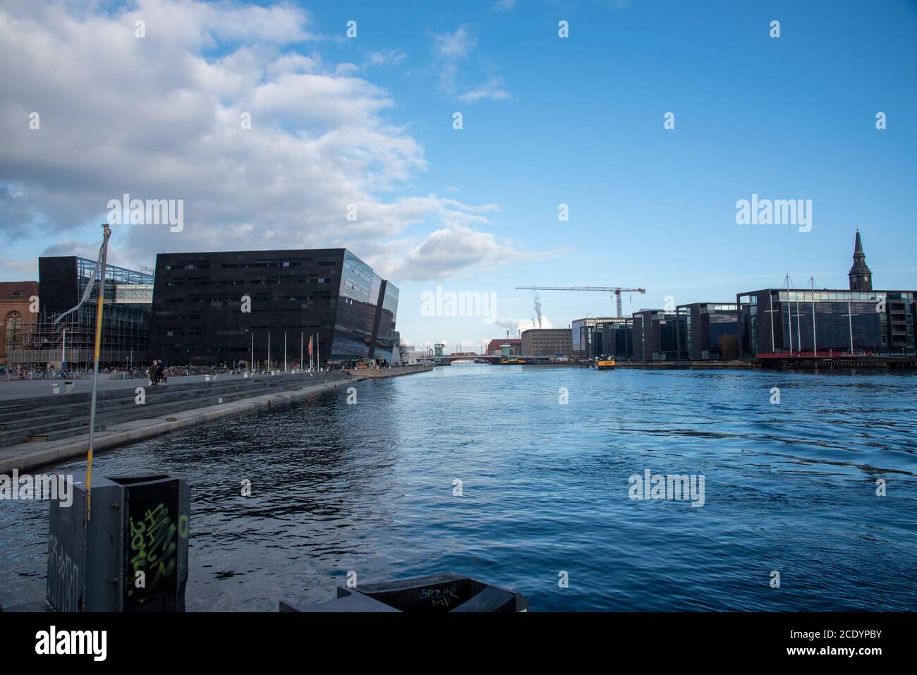 Views of the buildings beside the water in Copenhagen (DK) Stock Photo