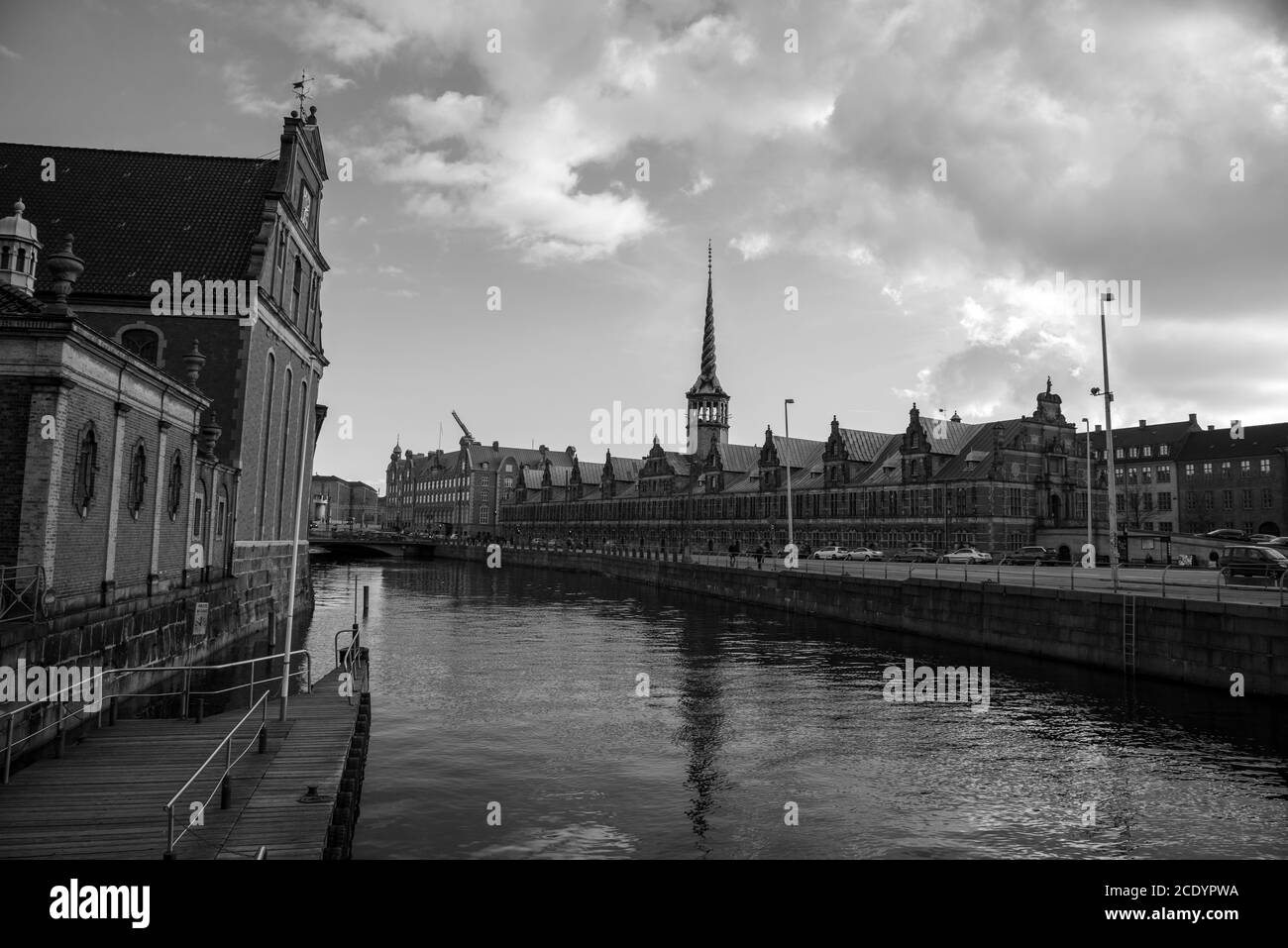 Former stock exchange building of Copenhagen (DK) Stock Photo