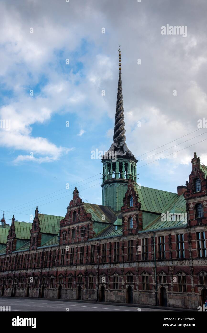 Former stock exchange building of Copenhagen (DK) Stock Photo