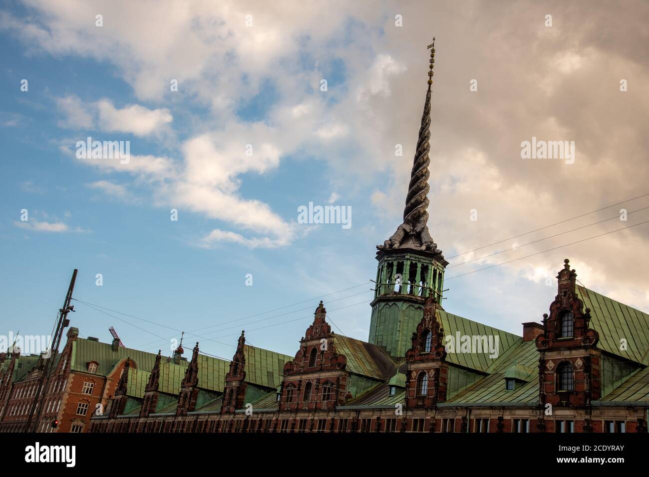Former stock exchange building of Copenhagen (DK) Stock Photo