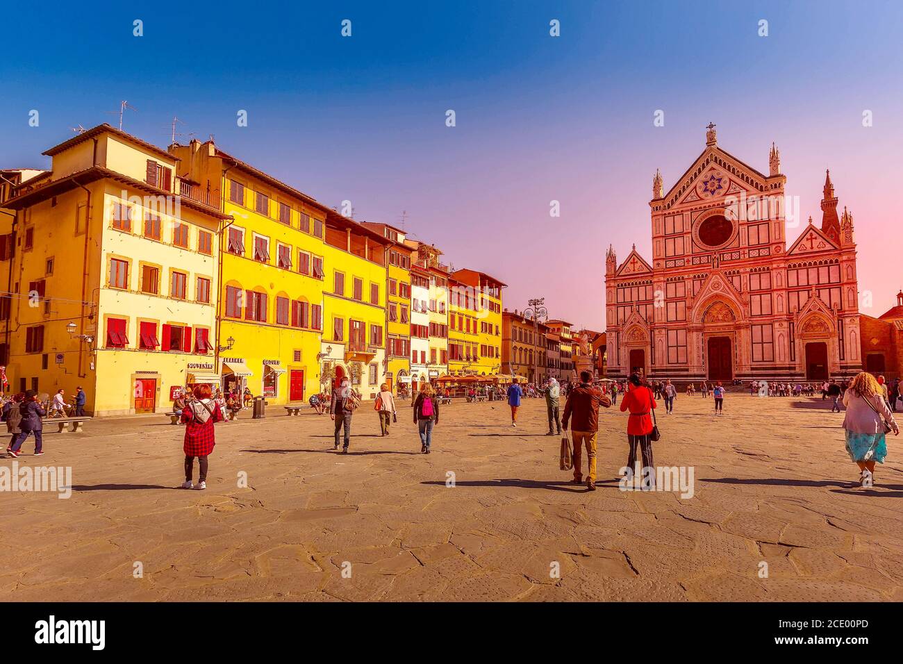 Basilica Santa Croce in Florence, Italy Stock Photo