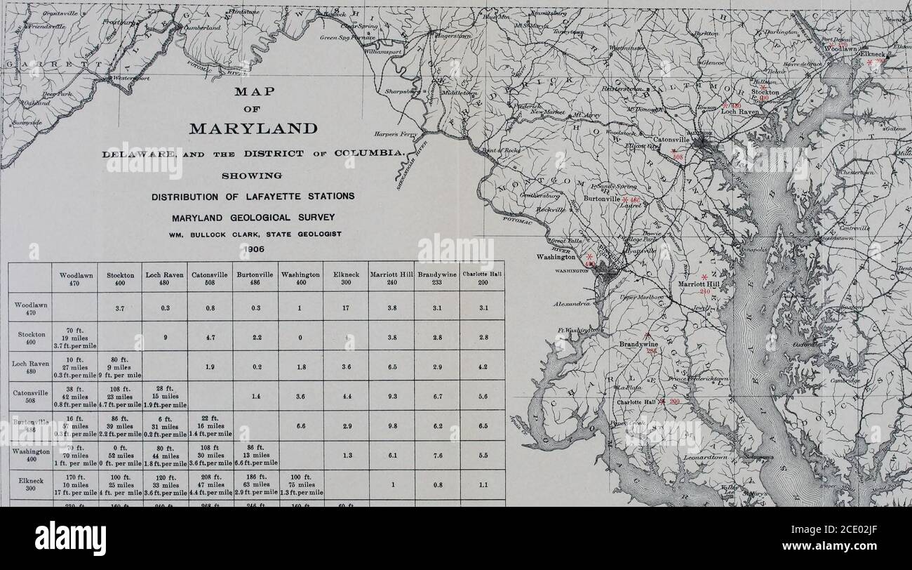 . Maryland geological survey . .6 ft.per mile 208 ft. 47 miles 4.4 ft.per mile. 186 ft. 63 miles 2.9 ft.per mile 100 ft. 75 miles 1.3 ft.per mile 1 0.8 1.1 Marriott Hill240 230 ft. 60 miles 3.8 ft.per mile 160 ft. 42 miles 3.8 ft.per mile 240 ft. 37 miles 6.6 ft.per mile 268 ft. 29 miles 9.3 ft.per mile 246 ft. 25 miles 9.8 ft.per mile 160 ft. 26 miles 6.1 ft.per mile 60 ft. 59 miles 1 ft. per mile 0.8 1.4 Brandywine233 237 ft. 75 miles 3.1 ft.per mile 167 ft. 59 miles 2.8 ft.per mile 233 ft. 53 miles 2.9 ft.per mile 276 ft. 41 miles 6.7 ft.per mile 253 ft. 29 miles 6.2 ft.per mile 167 ft. 22 Stock Photo