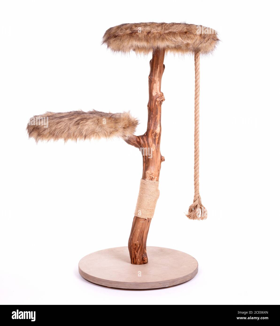 Cat scratch tower isolated on white background Stock Photo Alamy