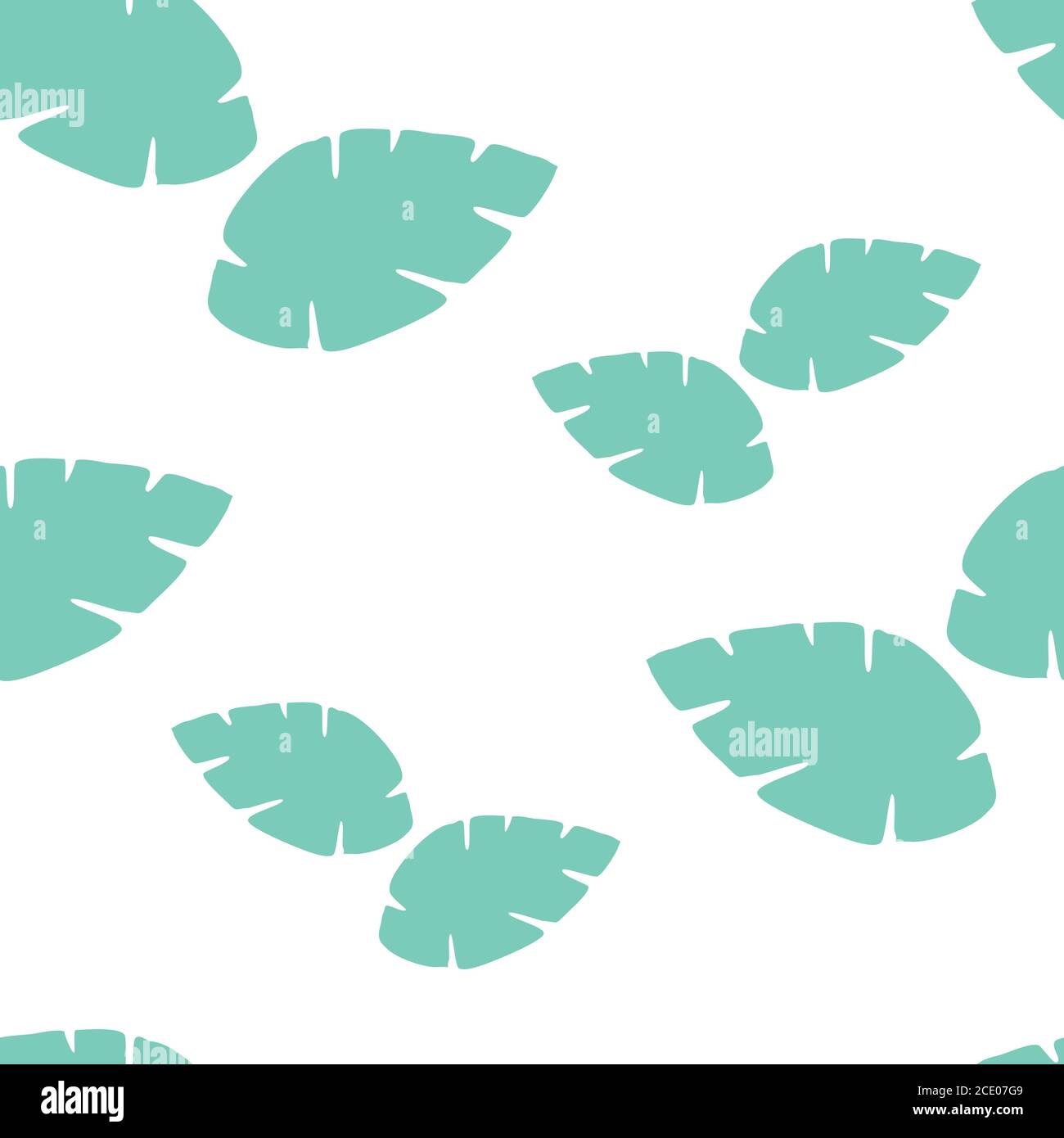 Leaves Pettern Design vector. Seamless tropical leaves pattern Stock Vector