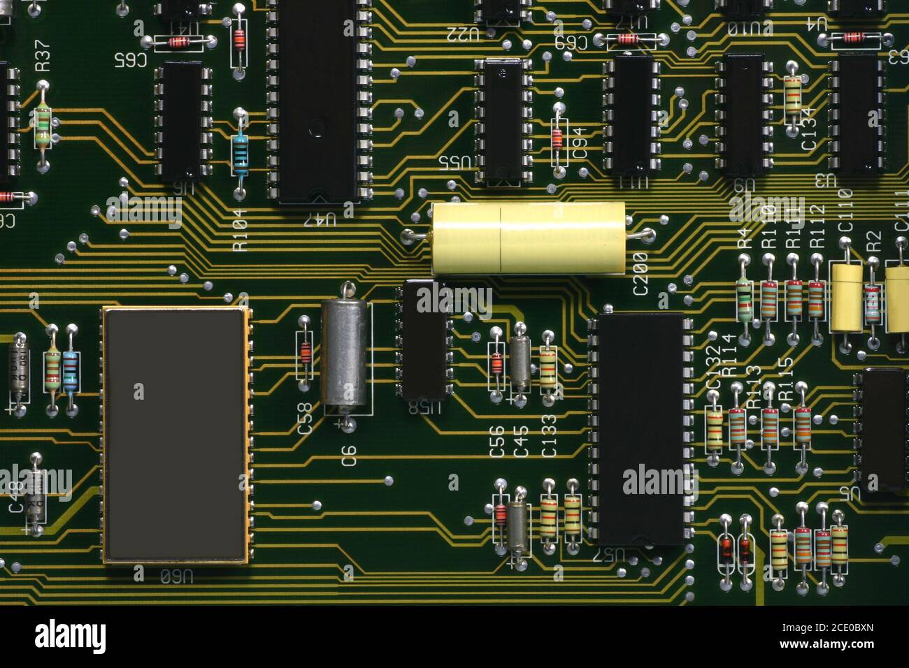 Electronic device boards consisting of electronic materials such as