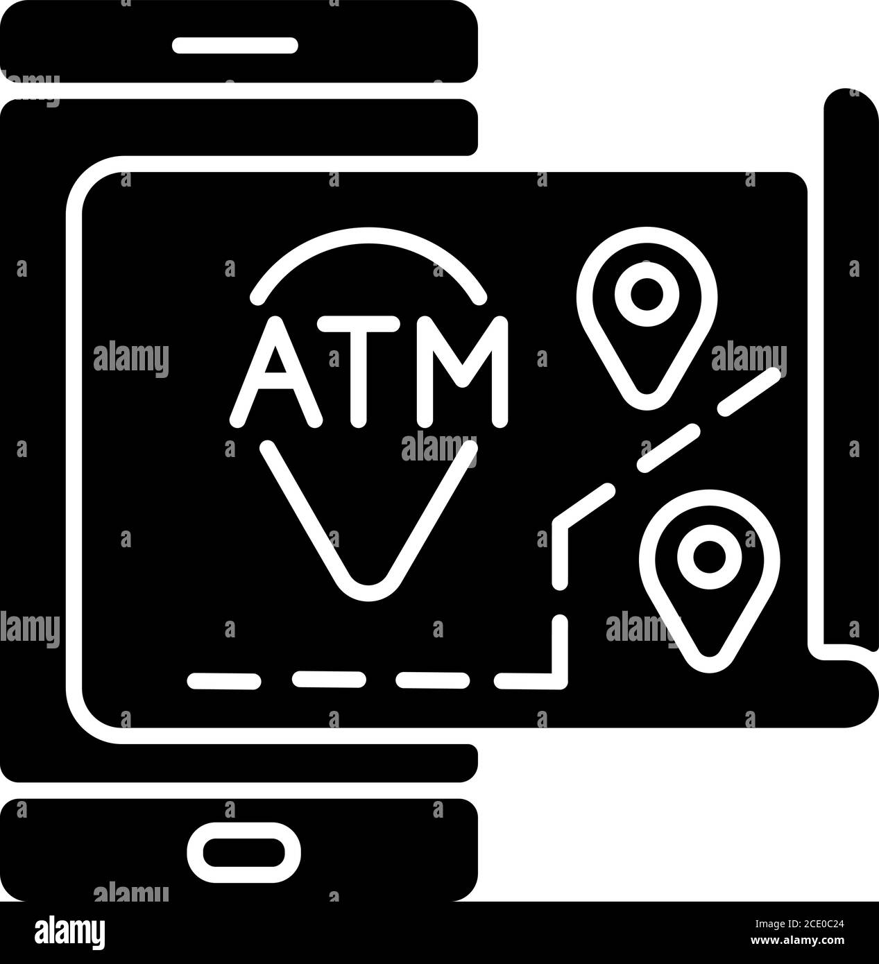 atms-map-black-glyph-icon-stock-vector-image-art-alamy