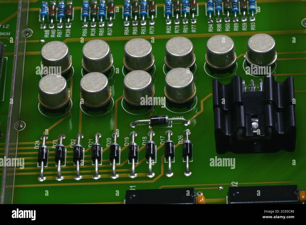 Electronic device boards consisting of electronic materials such as