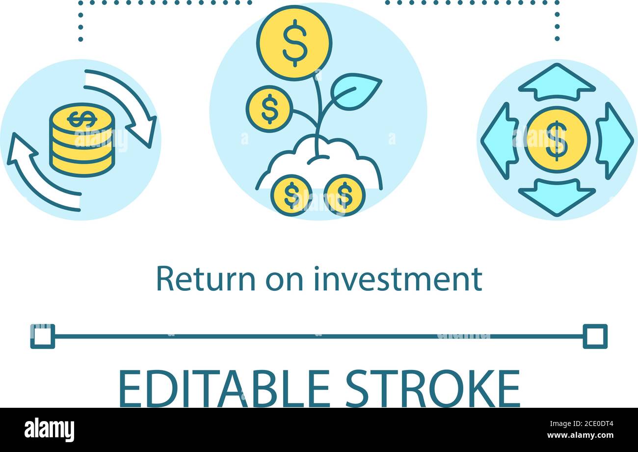 Return on investment concept icon Stock Vector Image & Art - Alamy