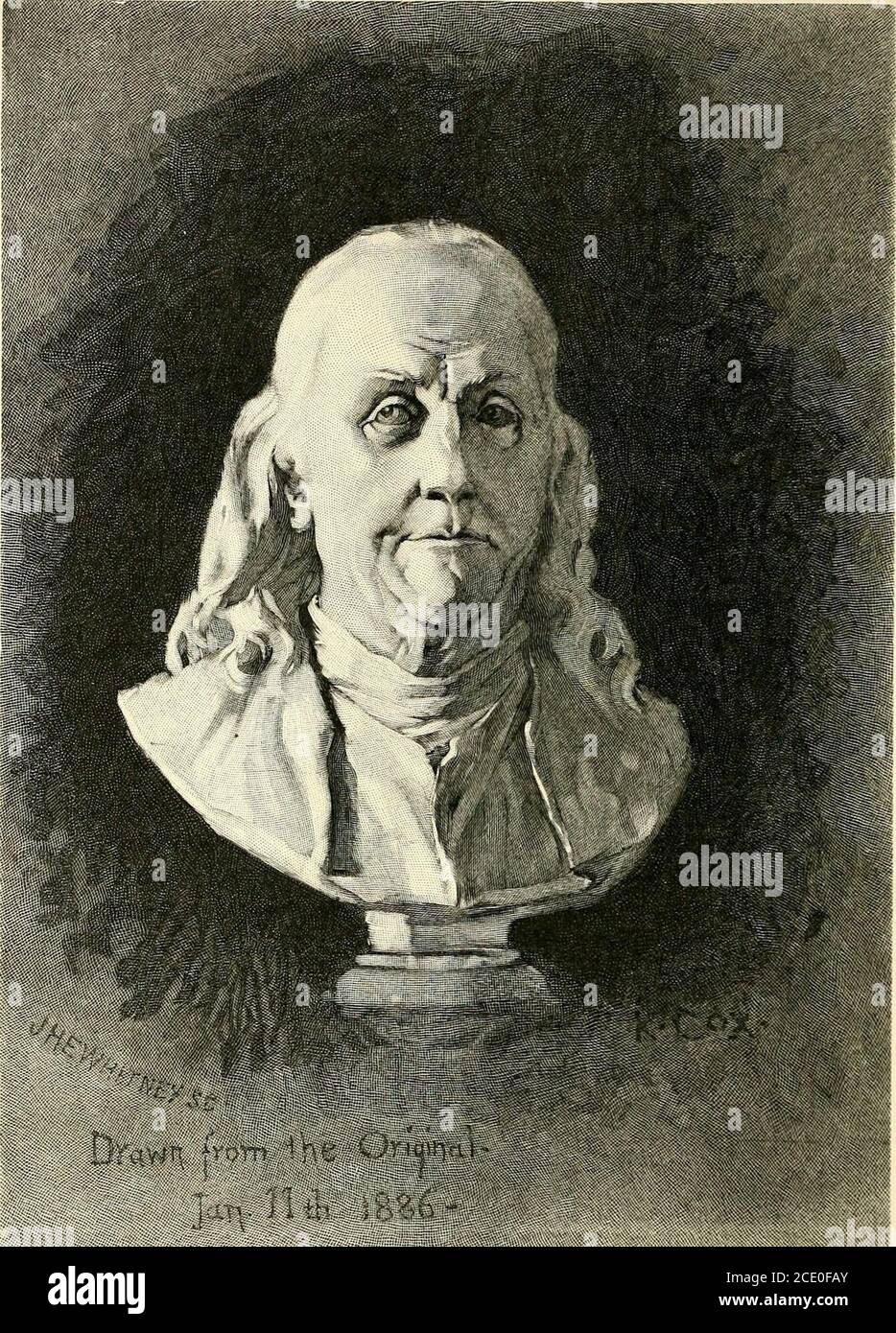 . The Century book of famous Americans : the story of a young people's pilgrimage to historic homes . FRANKLINS BIRTHPLACE.House formerly on Milk street, Boston.. A BOSTON BOY WHO BECAME FAMOUS. Benjamin Franklin. Born in Boston in 1706. IN BOSTON TOWN did that — the gentlemen - may - cry - peace - peace - but - there - is - no - peaceman. No; historians give the credit largely to Otis, Uncle Tom replied. He really made the first move toward independence, years before PatrickHenrys fiery speech. For when, in 1761, four years before the passageof the Stamp Act, James Otis, in the Superior Court Stock Photo