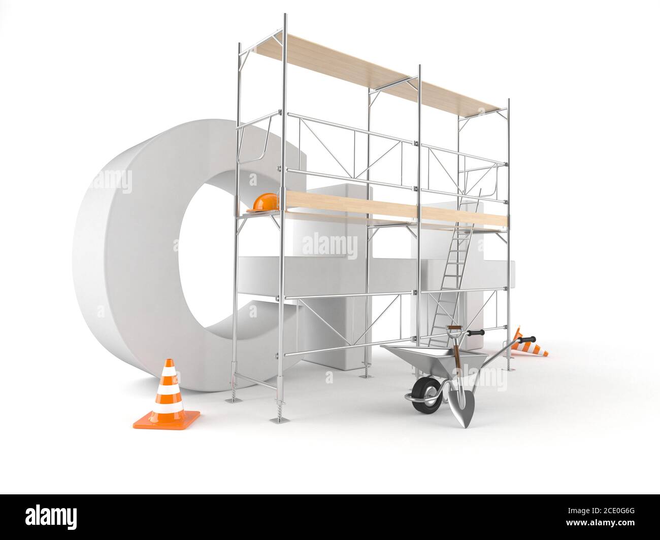 C++ concept isolated on white background Stock Photo - Alamy