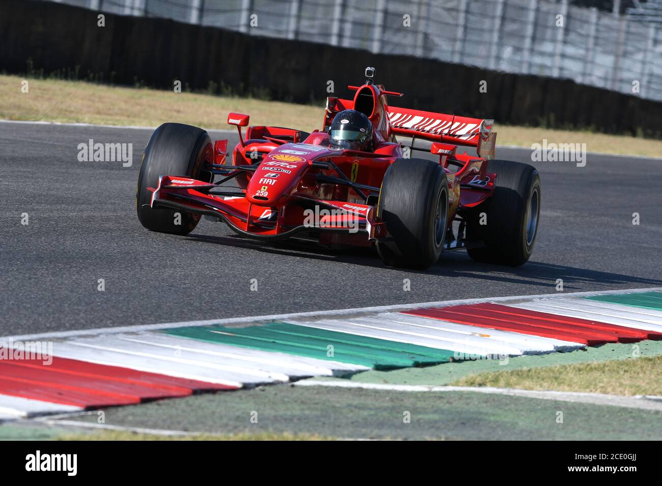 MUGELLO, ITALY - 28 August 2020: Ferrari F1 2007 ex Kimi Raikkonenin ...