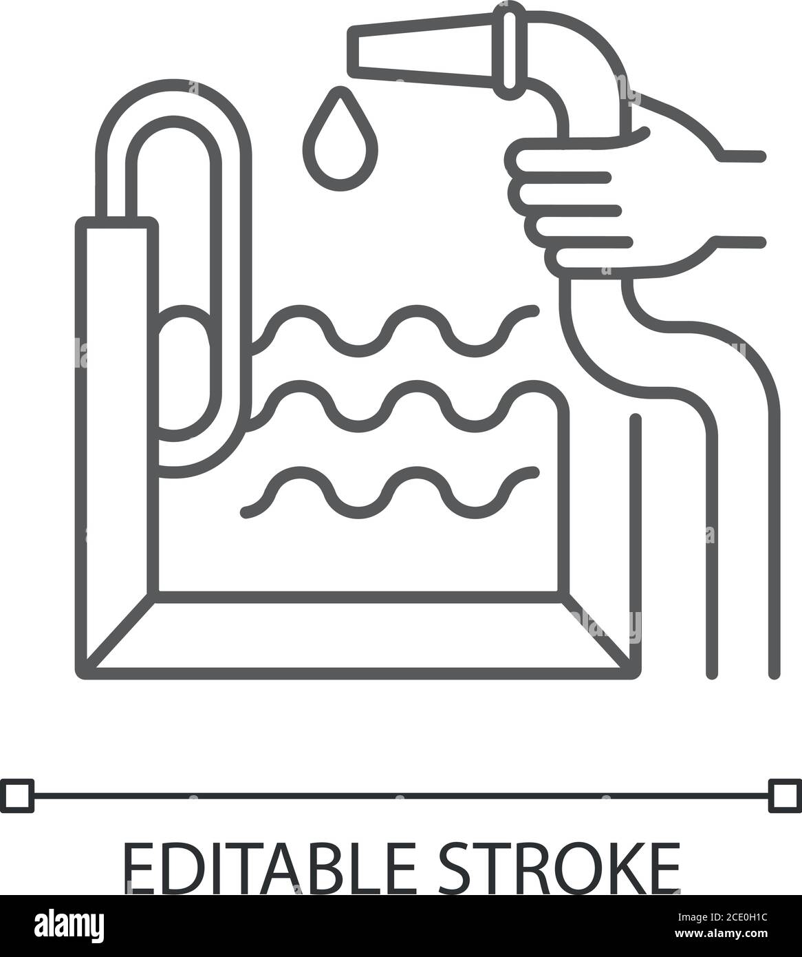 Pool construction linear icon Stock Vector Image & Art - Alamy