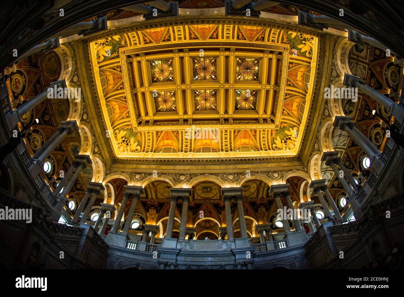 United States Capitol ceiling painting of the (United States Capitol ...