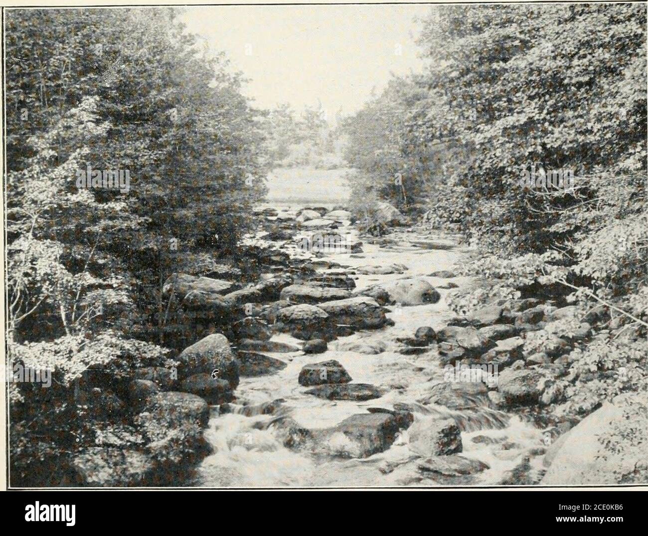 . The history of Hillsborough, New Hampshire, 1735-1921 . STEEL BRIDGE, HE&gt;:NIKEE ROAD.. Photograpli by Manahan. XORTH BRANCH, CONTOOCOOK RIVER. GRANT OF THE TOWNSHIP. 33 the name of Tyng Township. Another township on the east sidewas granted to Lovewells men under the title of LovewellsTown. The first grant is now included in the City of Man-chester, and the second in the Town of Pembroke. On the west side of the Merrimack the lower province wasmore ambitious, as she was supposed and had need to be. Inthis direction she caused to be mapped out two tiers of townsbetween the above-named rive Stock Photo