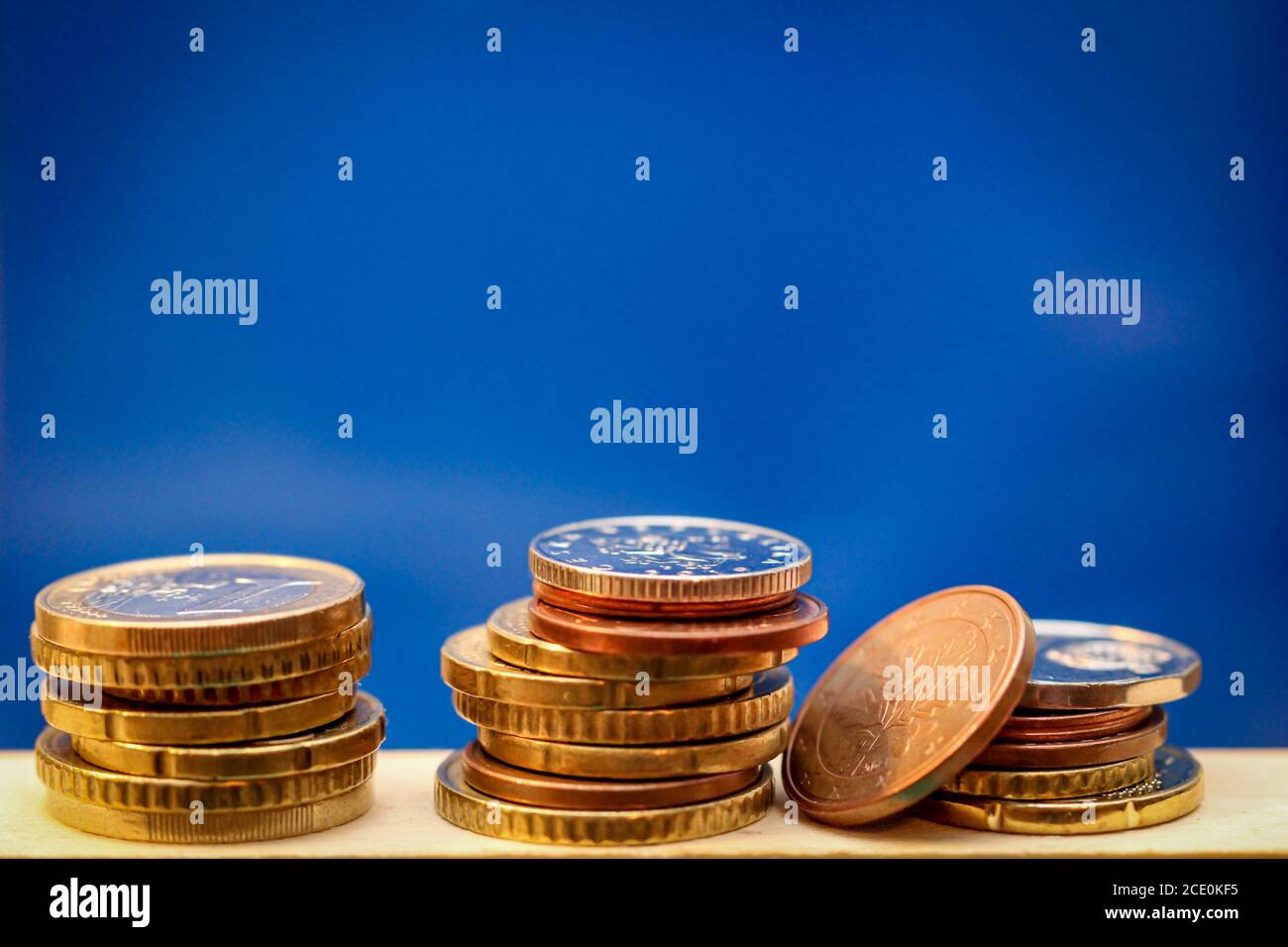 Banknotes, coins for future investments Stock Photo Alamy