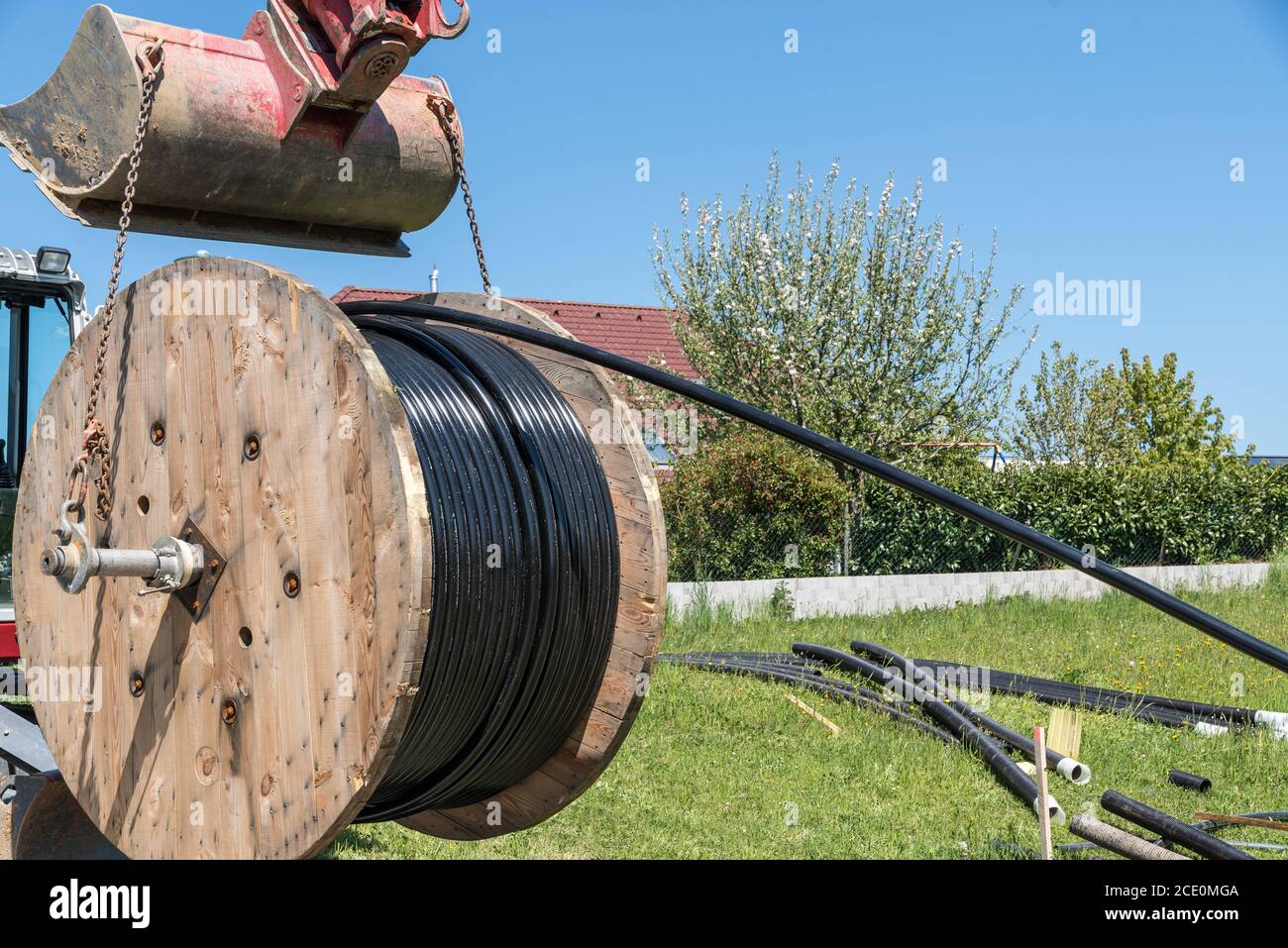Underground cable laying hi-res stock photography and images - Alamy