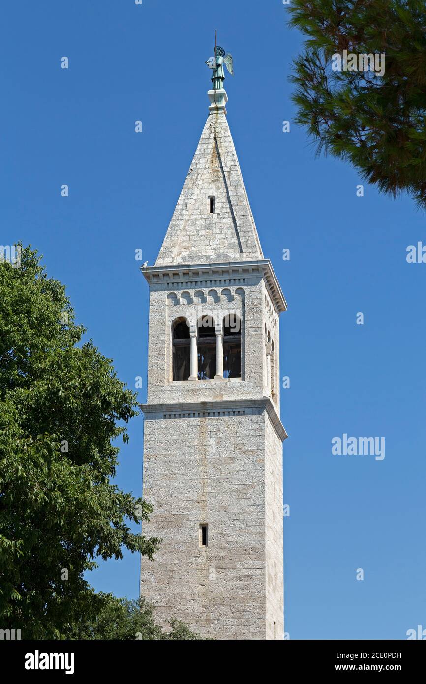 church, Novigrad, Istria, Croatia Stock Photo