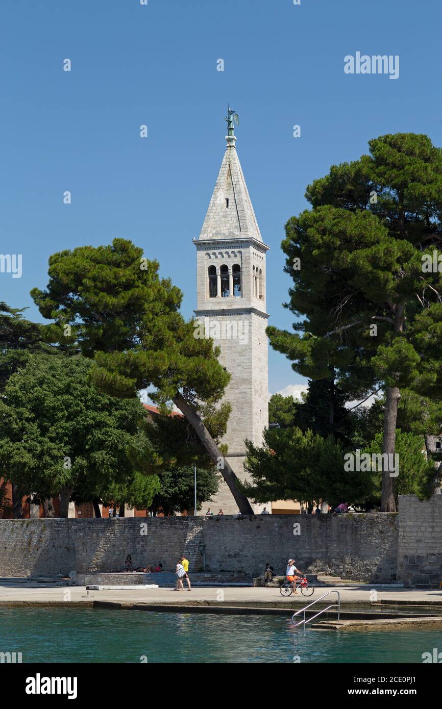 church, Novigrad, Istria, Croatia Stock Photo