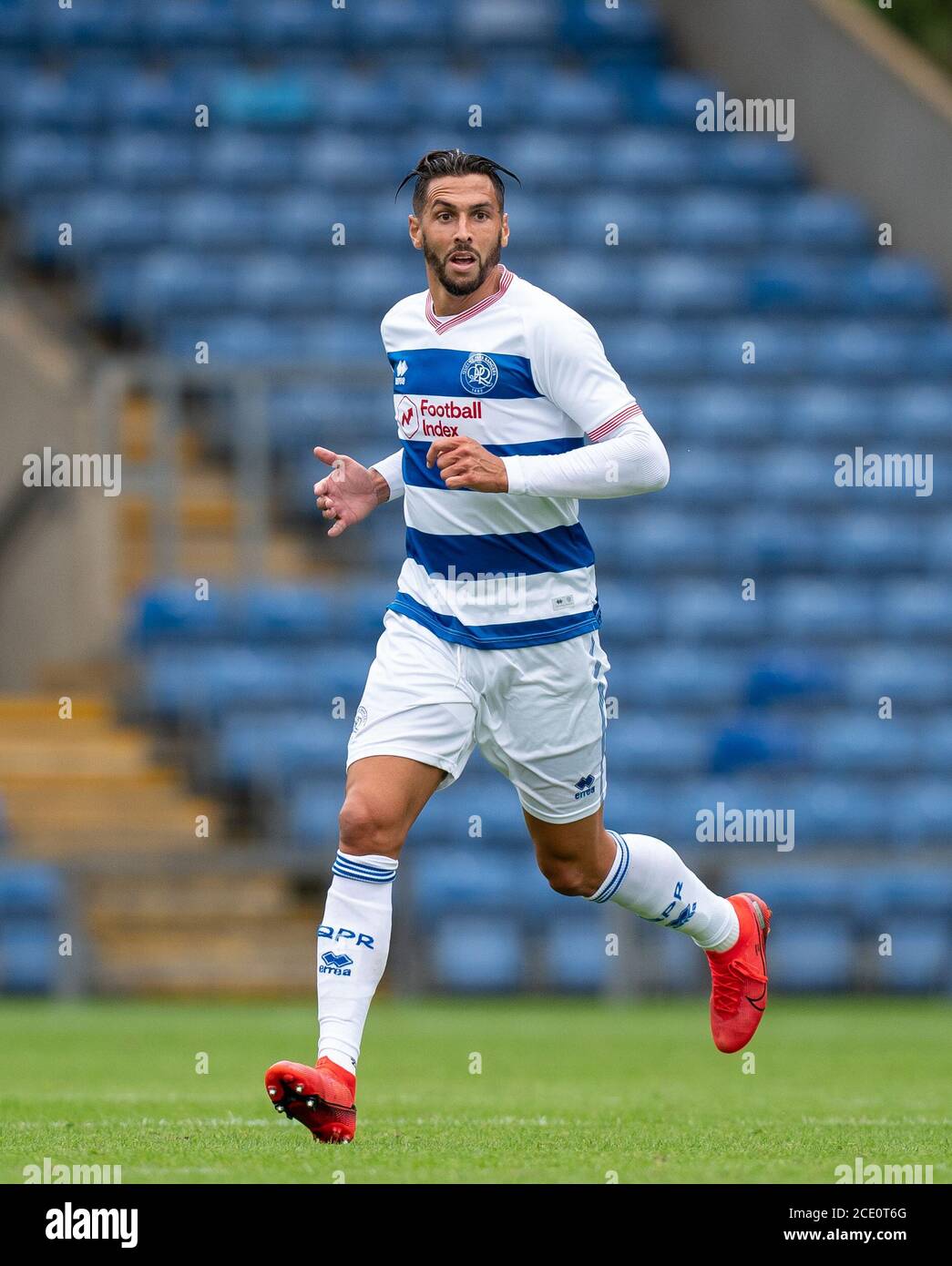 Oxford, UK. 29th Aug, 2020. Geoff Cameron of QPR during the 2020/21 behind closed doors Pre Season Friendly match between Oxford United and Queens Park Rangers at the Kassam Stadium, Oxford, England on 29 August 2020. Photo by Andy Rowland. Credit: PRiME Media Images/Alamy Live News Stock Photo