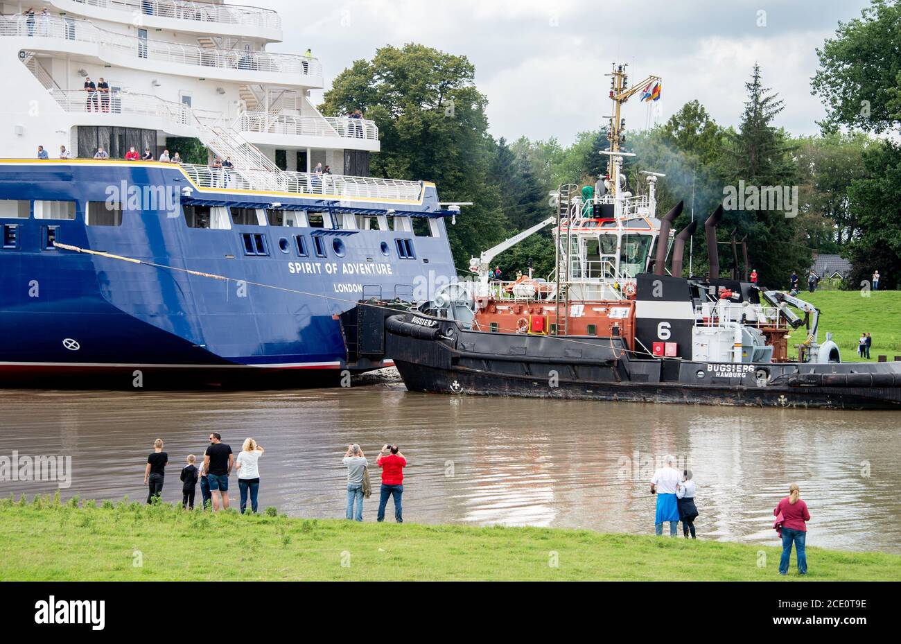 Papenburg, Germany. 30th Aug, 2020. The new cruise liner “Spirit