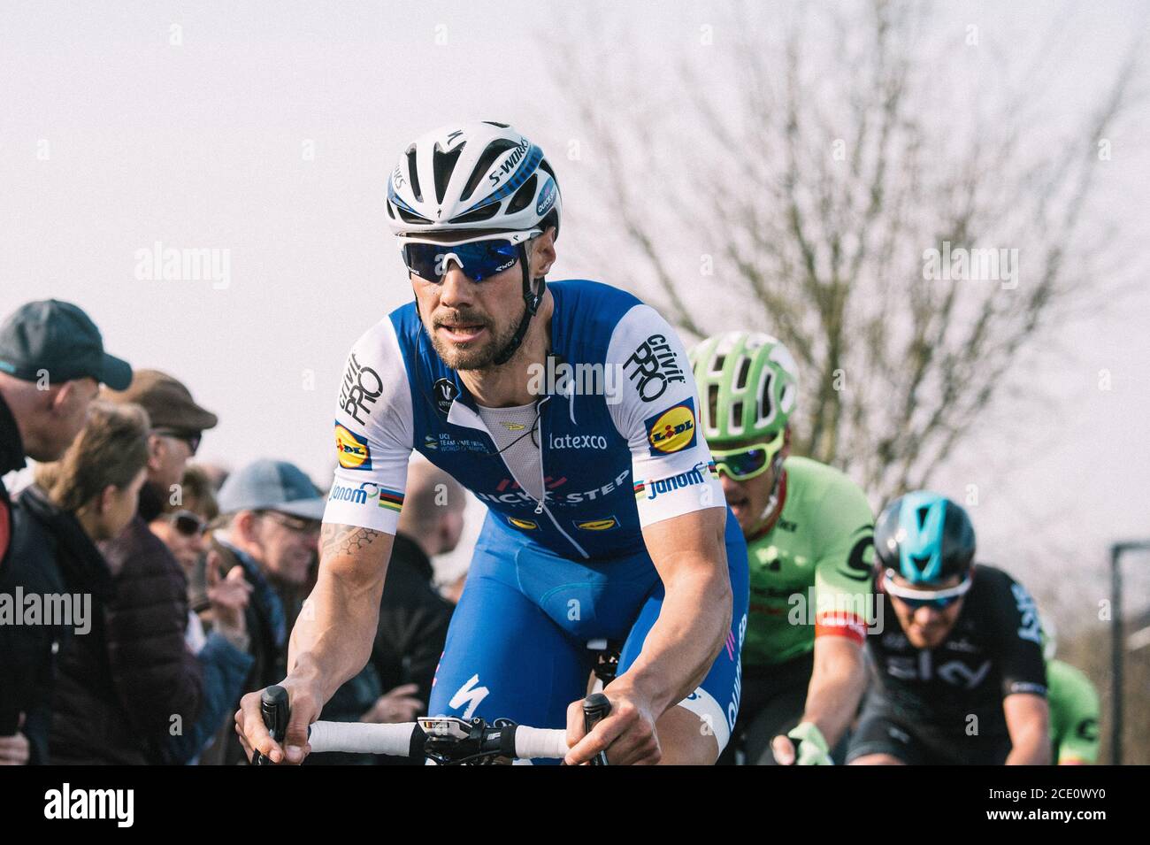 24/03/2017 E3 Harelbeke. Tom Boonen Stock Photo