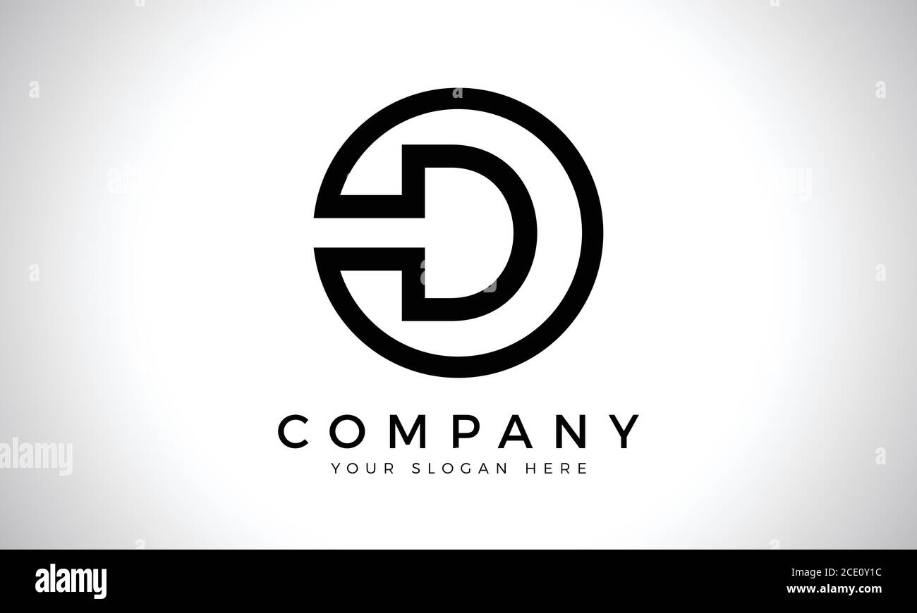 Initial Letter D Logo With Creative Modern Business Typography Vector ...