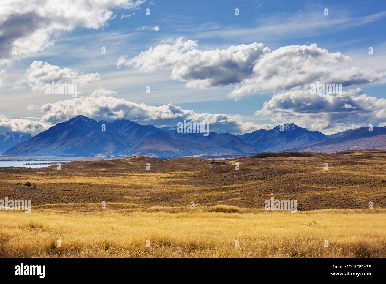 New Zealand mountains Stock Photo - Alamy