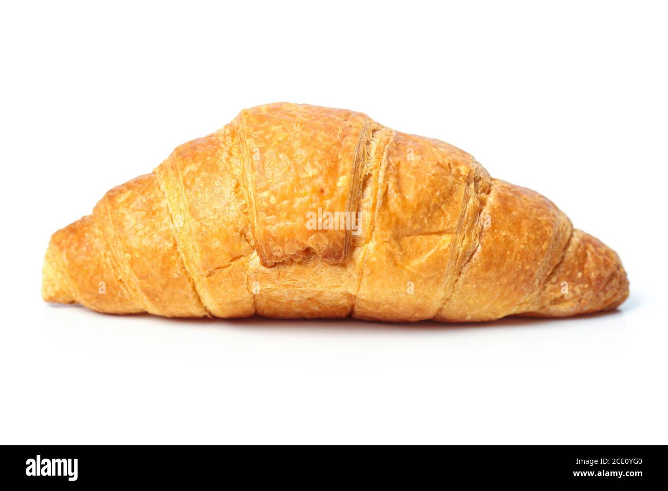 Croissant close up isolated on white background Stock Photo