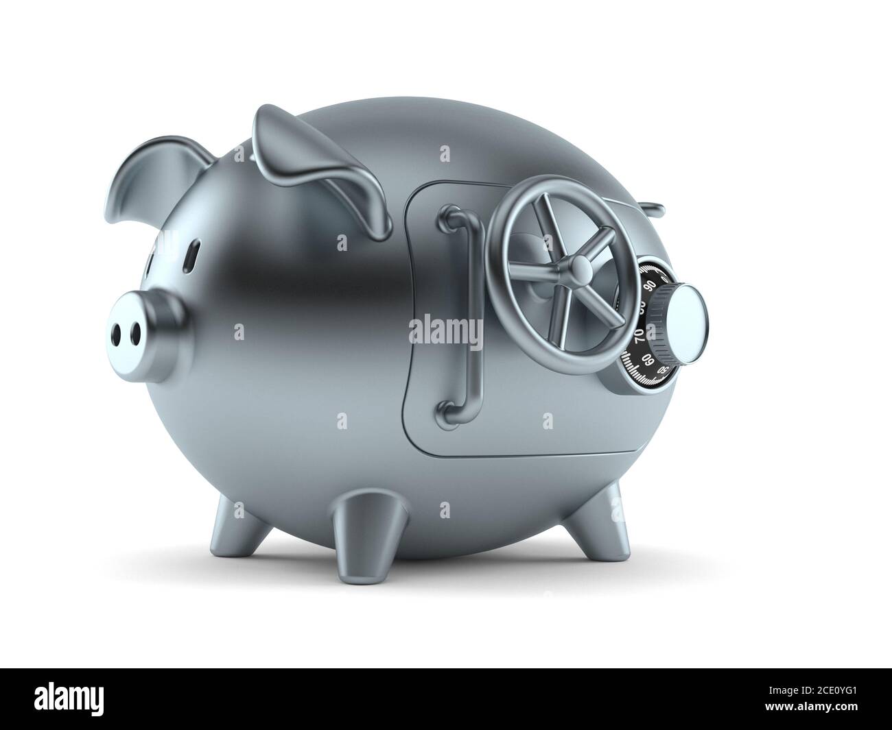 Piggy bank concept isolated on white background Stock Photo - Alamy