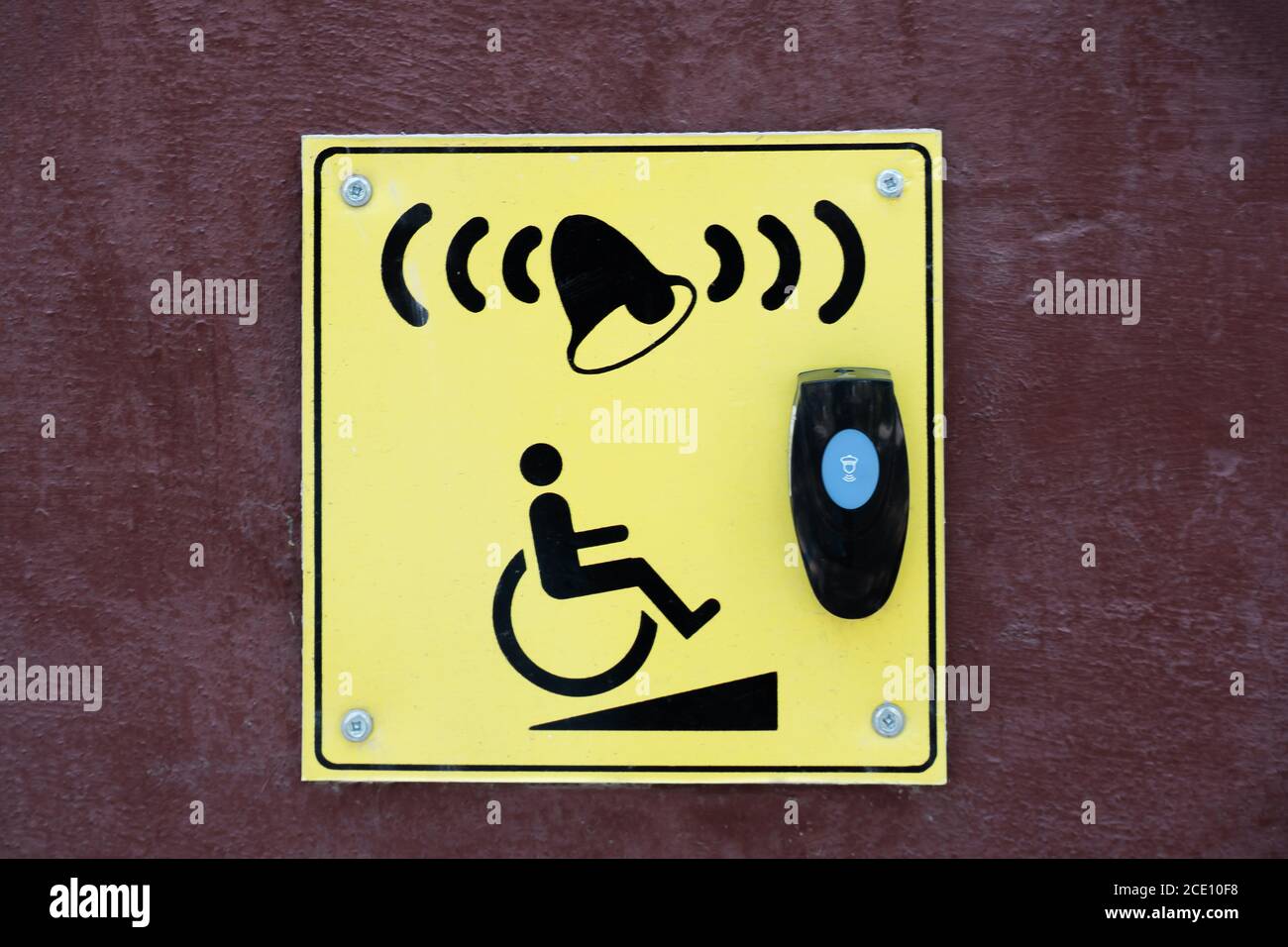 A pointer and a button to call for help for disabled people and people
